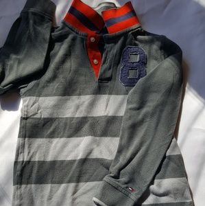 Boys Cotton Long Sleeve Tommy Hilfiger Polo